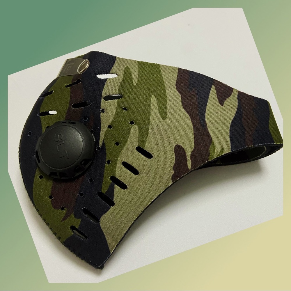 Camouflage Neoprene Sports Face Mask with Premium Filter